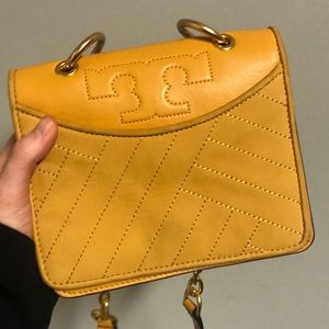 Yellow Tory Burch Crossbody